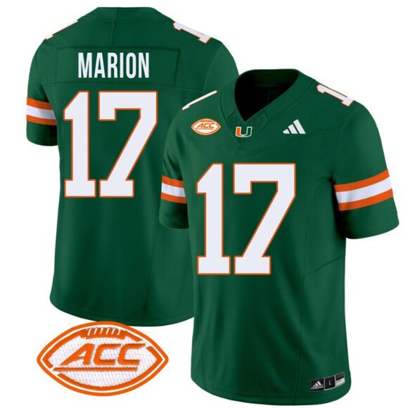 Mens Youths Kids Womens Marion Vapor Stitched Green Jersey